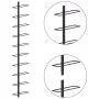 Wall-mounted wine rack for 10 black metal bottles by vidaXL, Wine racks - Ref: Foro24-289566, Price: 41,55 €, Discount: %
