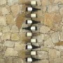 Botellero de pared para 10 botellas metal negro de vidaXL, Botelleros - Ref: Foro24-289566, Precio: 41,55 €, Descuento: %