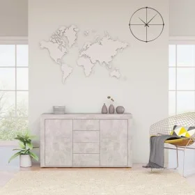 Aparador de madera de ingeniería gris hormigón 120x36x69 cm de vidaXL, Aparadores - Ref: Foro24-801845, Precio: 117,02 €, Des...