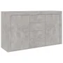 Aparador de madera de ingeniería gris hormigón 120x36x69 cm de vidaXL, Aparadores - Ref: Foro24-801845, Precio: 117,02 €, Des...