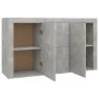 Aparador de madera de ingeniería gris hormigón 120x36x69 cm de vidaXL, Aparadores - Ref: Foro24-801845, Precio: 117,02 €, Des...