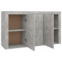 Aparador de madera de ingeniería gris hormigón 120x36x69 cm de vidaXL, Aparadores - Ref: Foro24-801845, Precio: 124,63 €, Des...