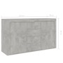 Aparador de madera de ingeniería gris hormigón 120x36x69 cm de vidaXL, Aparadores - Ref: Foro24-801845, Precio: 124,63 €, Des...