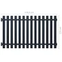 Anthracite powder coated steel fence panel 170.5x125 cm by vidaXL, fence panels - Ref: Foro24-146477, Price: 181,83 €, Discou...