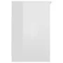 Cajonera de madera contrachapada blanco brillante 40x50x76 cm de vidaXL, Taquillas y armarios de almacenamiento - Ref: Foro24...