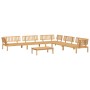Set de sofás de palets de jardín 6 pzas madera maciza de acacia de vidaXL, Sofás de exterior - Ref: Foro24-3209317, Precio: 7...