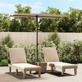 Sombrilla de jardín con palo de aluminio gris taupe 2x1,5 m de vidaXL, Sombrillas - Ref: Foro24-47339, Precio: 44,94 €, Descu...