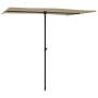 Sombrilla de jardín con palo de aluminio gris taupe 2x1,5 m de vidaXL, Sombrillas - Ref: Foro24-47339, Precio: 48,87 €, Descu...