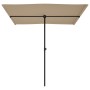 Sombrilla de jardín con palo de aluminio gris taupe 2x1,5 m de vidaXL, Sombrillas - Ref: Foro24-47339, Precio: 48,87 €, Descu...
