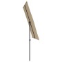 Sombrilla de jardín con palo de aluminio gris taupe 2x1,5 m de vidaXL, Sombrillas - Ref: Foro24-47339, Precio: 48,87 €, Descu...