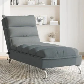 Sofá diván de masaje con cojines tela gris oscuro de vidaXL, Divanes - Ref: Foro24-379476, Precio: 194,56 €, Descuento: %