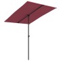 Sombrilla de jardín con palo de aluminio rojo burdeos 2x1,5 m de vidaXL, Sombrillas - Ref: Foro24-47340, Precio: 49,99 €, Des...
