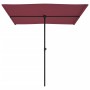 Sombrilla de jardín con palo de aluminio rojo burdeos 2x1,5 m de vidaXL, Sombrillas - Ref: Foro24-47340, Precio: 49,99 €, Des...