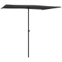 Sombrilla de jardín con palo de aluminio negro 2x1,5 m de vidaXL, Sombrillas - Ref: Foro24-47342, Precio: 45,81 €, Descuento: %