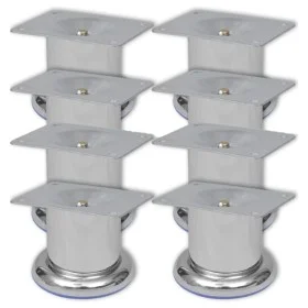 8x Patas de sofá redondas cromadas 60 mm de vidaXL, Soportes para sillas y sofás - Ref: Foro24-279097, Precio: 14,80 €, Descu...