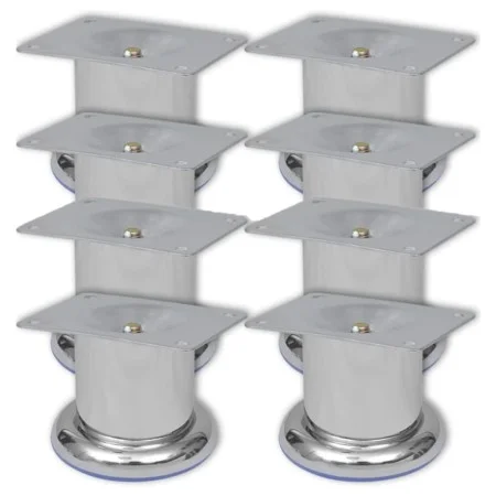 8x Patas de sofá redondas cromadas 60 mm de vidaXL, Soportes para sillas y sofás - Ref: Foro24-279097, Precio: 14,80 €, Descu...