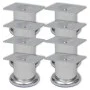 8x Patas de sofá redondas cromadas 60 mm de vidaXL, Soportes para sillas y sofás - Ref: Foro24-279097, Precio: 14,80 €, Descu...