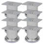 8x Patas de sofá redondas cromadas 60 mm de vidaXL, Soportes para sillas y sofás - Ref: Foro24-279097, Precio: 15,05 €, Descu...