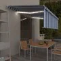 Manuelle einziehbare Markise mit Jalousie und blau-weißer LED 5x3 m von vidaXL, Markisen - Ref: Foro24-3069341, Preis: 448,03...