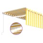 Toldo retráctil manual persiana y LED amarillo y blanco 5x3 m de vidaXL, Toldos - Ref: Foro24-3069343, Precio: 454,80 €, Desc...