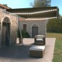 Toldo manual retráctil con luz LED gris antracita 450x350 cm de vidaXL, Toldos - Ref: Foro24-3069644, Precio: 589,69 €, Descu...