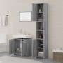Set de muebles de baño 3 pzas madera contrachapada gris sonoma de vidaXL, Muebles de baño - Ref: Foro24-3152717, Precio: 143,...
