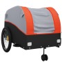 Remolque para bicicleta hierro negro y naranja 45 kg de vidaXL, Remolques para bicicletas - Ref: Foro24-94152, Precio: 103,49...