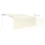 Toldo retráctil manual con persiana y LED crema 4,5x3 m de vidaXL, Toldos - Ref: Foro24-3069322, Precio: 426,39 €, Descuento: %