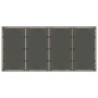 Mesa de jardín superficie de vidrio ratán PE gris 190x90x75 cm de vidaXL, Mesas de jardín - Ref: Foro24-365594, Precio: 163,2...