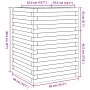 Jardinera madera de pino impregnada 50x50x68,5 cm de vidaXL, Maceteros y jardineras - Ref: Foro24-3282468, Precio: 152,97 €, ...