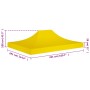 Techo de carpa para celebraciones amarillo 4,5x3 m 270 g/m² de vidaXL, Cubiertas para carpas y cenadores - Ref: Foro24-315374...