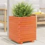 Jardinera madera maciza de pino marrón cera 40x40x49,5 cm de vidaXL, Maceteros y jardineras - Ref: Foro24-3282511, Precio: 11...