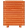 Jardinera madera maciza de pino marrón cera 40x40x49,5 cm de vidaXL, Maceteros y jardineras - Ref: Foro24-3282511, Precio: 11...