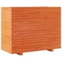 Jardinera madera maciza de pino marrón cera 90x40x72 cm de vidaXL, Maceteros y jardineras - Ref: Foro24-3282636, Precio: 236,...