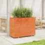 Jardinera madera maciza de pino marrón cera 90x40x72 cm de vidaXL, Maceteros y jardineras - Ref: Foro24-3282636, Precio: 236,...