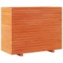 Jardinera madera maciza de pino marrón cera 90x40x72 cm de vidaXL, Maceteros y jardineras - Ref: Foro24-3282636, Precio: 236,...