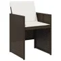 Set de muebles jardín 17 pzas y cojines ratán sintético marrón de vidaXL, Conjuntos de jardín - Ref: Foro24-3277832, Precio: ...