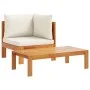 Set de sofás de jardín con cojines 5 pzas madera maciza acacia de vidaXL, Conjuntos de jardín - Ref: Foro24-3214859, Precio: ...