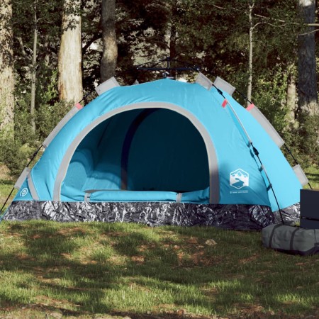 Tienda de campaña 3 personas apertura rápida azul de vidaXL, Tiendas de campaña - Ref: Foro24-4004166, Precio: 58,54 €, Descu...