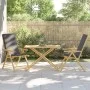 Mesa de jardín plegable de bambú 110x55x75 cm de vidaXL, Mesas de jardín - Ref: Foro24-365879, Precio: 87,16 €, Descuento: %
