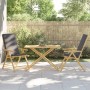 Mesa de jardín plegable de bambú 110x55x75 cm de vidaXL, Mesas de jardín - Ref: Foro24-365879, Precio: 86,85 €, Descuento: %