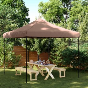 Tienda de fiesta plegable Pop-Up marrón 292x292x315 cm de vidaXL, Carpas y cenadores - Ref: Foro24-4004918, Precio: 113,39 €,...