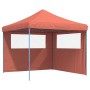 Tienda de fiesta plegable Pop-Up 2 paredes laterales terracota de vidaXL, Carpas y cenadores - Ref: Foro24-4004926, Precio: 1...