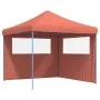 Tienda de fiesta plegable Pop-Up 2 paredes laterales terracota de vidaXL, Carpas y cenadores - Ref: Foro24-4004926, Precio: 1...