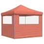 Tienda de fiesta plegable Pop-Up 2 paredes laterales terracota de vidaXL, Carpas y cenadores - Ref: Foro24-4004926, Precio: 1...
