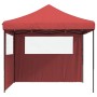 Tienda de fiesta plegable Pop-Up 2 paredes laterales burdeos de vidaXL, Carpas y cenadores - Ref: Foro24-4004924, Precio: 143...