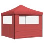 Tienda de fiesta plegable Pop-Up 2 paredes laterales burdeos de vidaXL, Carpas y cenadores - Ref: Foro24-4004924, Precio: 143...
