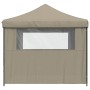Tienda de fiesta plegable Pop-Up con 4 paredes laterales taupe de vidaXL, Carpas y cenadores - Ref: Foro24-4004930, Precio: 1...