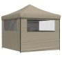 Tienda de fiesta plegable Pop-Up con 4 paredes laterales taupe de vidaXL, Carpas y cenadores - Ref: Foro24-4004930, Precio: 1...