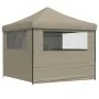 Tienda de fiesta plegable Pop-Up con 4 paredes laterales taupe de vidaXL, Carpas y cenadores - Ref: Foro24-4004930, Precio: 1...